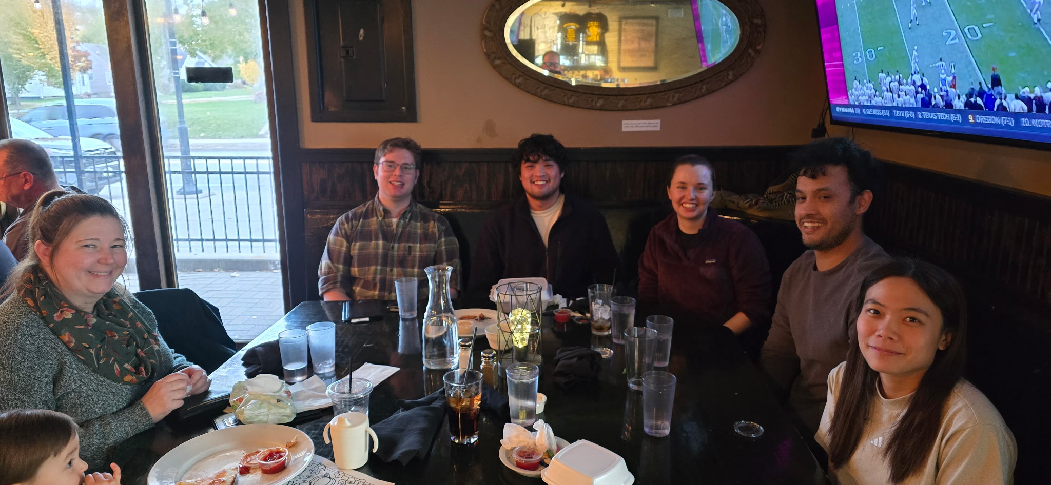 Group photo depicting Connor, Mary, Parker, Steve, Paige, Xavier, and Vickie.